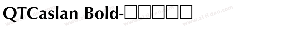 QTCaslan Bold字体转换